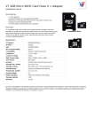 V7 4GB Micro SDHC Card Class 4 + Adapter