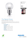 Philips EcoClassic Lustre lamp Halogen lustre bulb 872790083152800