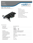 Add-On Computer Peripherals (ACP) ADD-PCIE-4RJ45