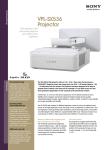 Sony VPL-SX536 data projector