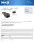 Tripp Lite HDMI to Mini HDMI Adapter, 1080p (F/M)