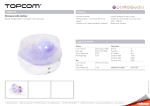 Topcom 10002759 bottle sterilizer