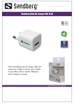 Sandberg Cube AC charger USB 1A EU