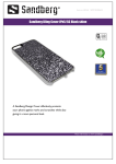 Sandberg Bling Cover iPh5/5S Black shine