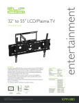 Klip Xtreme KPM-880 flat panel wall mount