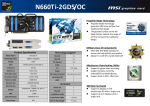 MSI V284-049R NVIDIA GeForce GTX 660 Ti 2GB graphics card