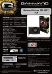 Gainward 4260183362814 NVIDIA GeForce GTX 650 Ti 1GB graphics card