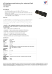 V7 Replacement Battery for selected Dell Notebooks