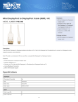 Tripp Lite Mini DisplayPort to DisplayPort Cable (M/M), 6-ft.