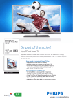 Philips 5500 series Smart LED TV 46PFL5507M 46" Full HD 3D compatibility Smart TV Wi-Fi Silver