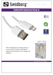 Sandberg USB>Lightning Sync/Charge 1m