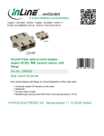 InLine Duplex SC/SC, Multimode, with flange