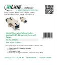 InLine Simplex SC/SC, Singlemode, with flange