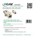 InLine Simplex SC/SC, Multimode, with flange