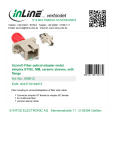 InLine Simplex ST/SC, Multimode, with flange