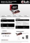 CLUB3D CGAX-7752L AMD Radeon HD7750 1GB graphics card