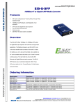 B&B Electronics EIS-G-SFP network media converter