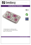 Sandberg Bling Cover 4/4S Pink flowers