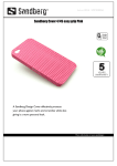 Sandberg Cover 4/4S easy grip Pink