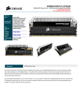 Corsair Dominator Platinum, 8GB (2x4GB), DDR3