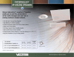 Valcom VIP-402-IC IP 2 x 2 Lay-In Ceiling Speaker - White