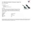 V7 HDD VGA Monitor Extension Cable 3m