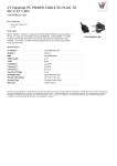 V7 Desktop PC POWER CABLE EU PLUG TO IEC-C13 1,8m