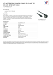 V7 NOTEBOOK POWER CABLE EU PLUG TO IEC-C5 3PIN M/M 1,8m