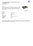 V7 Adapter DVI-D to HDMI DVI-D Dual Link/HDMI/ M/F