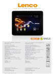 Lenco TAB-831 8GB Black tablet
