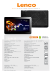 Lenco TAB-1014 8GB Black tablet