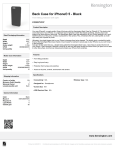 Kensington Back Case for iPhone® 5/5s - Black