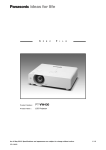Panasonic PT-VW430 data projector