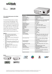 Vivitek D519 data projector