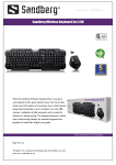 Sandberg Wireless Keyboard Set 3 UK