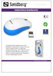 Sandberg Wireless DesignMouse Blue