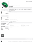 Kensington Pro Fit&reg; Mid-Size Wireless Mouse - Emerald Green