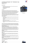 V7 Edge Frontloader 16.1" Notebook Case black / blue