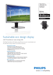 Philips Brilliance LCD monitor, LED backlight 231B4LPYCS