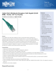 Tripp Lite Cat6 Gigabit Snagless Molded Patch Cable (RJ45 M/M) - Green, 15-ft.