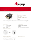 Equip 1x 3.5mm - 2x RCA