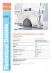 Peach PB200-60 thermal binding machine