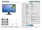 Hanns.G HP226DGB LED display