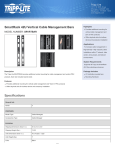 Tripp Lite SmartRack 42U Vertical Cable Management Bars