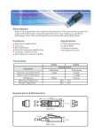 Intronics Fiber optic LC loopback adapter
