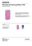 Dicota Slim Cover for Samsung Galaxy SIII