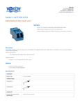 Tripp Lite Duplex Singlemode Fiber Coupler, LC/LC