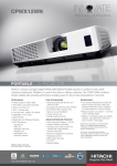 Hitachi CP-WX12WN data projector