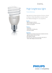 Philips Tornado spiral 15W, E27