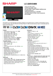 Sharp LC-22DV240E 22" Full HD Black LED TV